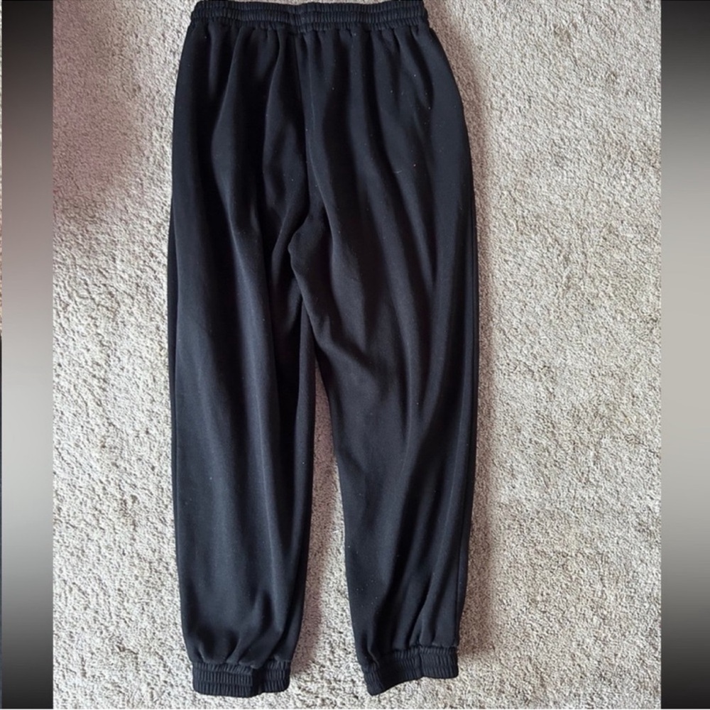 Women’s Solid Black Sweatpants - image 3